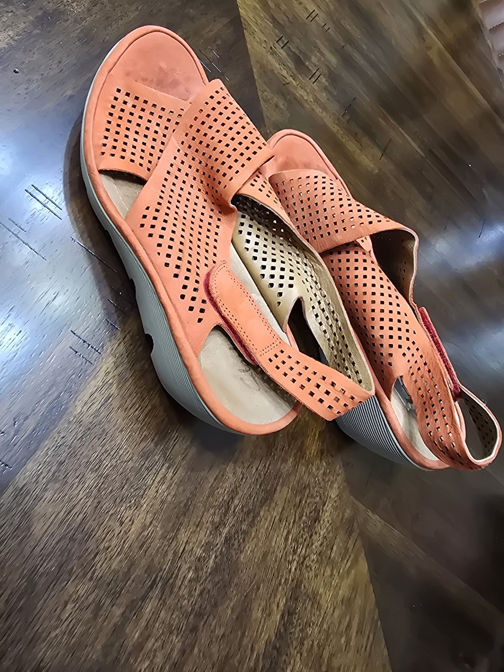 Clarks Coral Perforated Slingback Sandals
